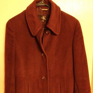 Rabbit hair and wool Calvin Klein coat